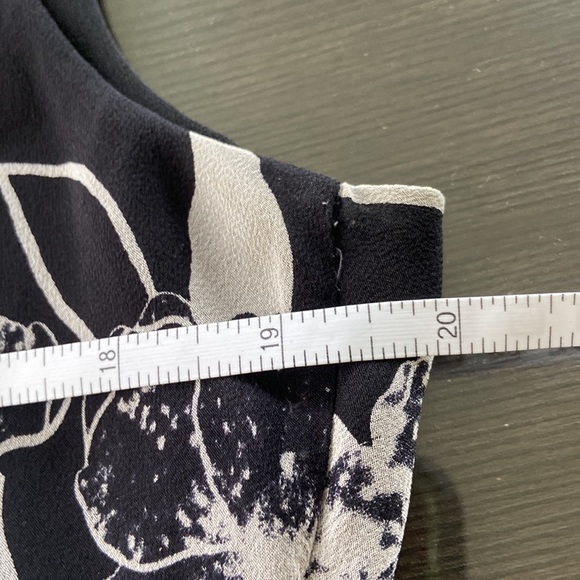 SILK FLORAL SLEEVELESS COWL NEXK MIDI DRESS - Picture 10 of 11